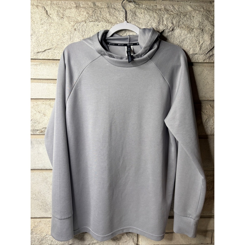 Gaiam‎ Mens Performance Hoodie Gray Pullover Stretch Activewear Size M 0496
